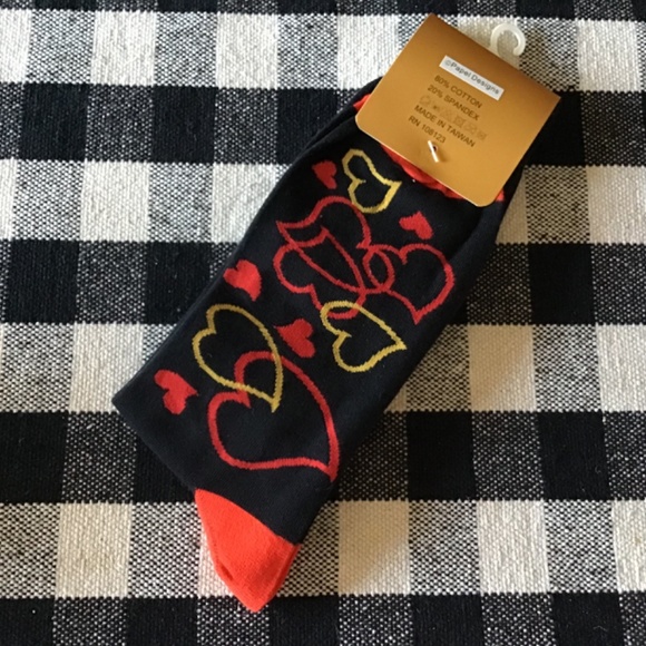 NWT HWA YU Men I ❤️ YOU DAD Crew Socks Size 11-13 - Picture 2 of 2